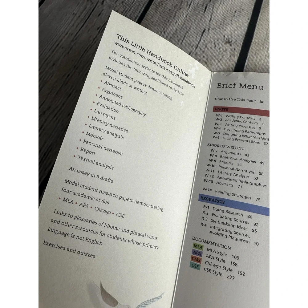 The Little Seagull Hand-Book Spiral 2E Bullock, Brody, Weinberg College Writing